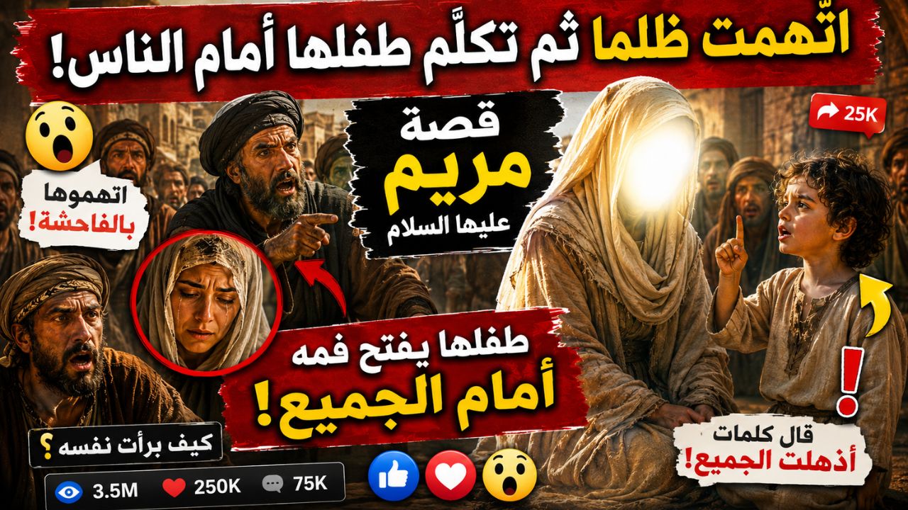 اتُّهمت ظلمًا ثم تكلّم طفلها أمام الناس | قصة مريم عليها السلام