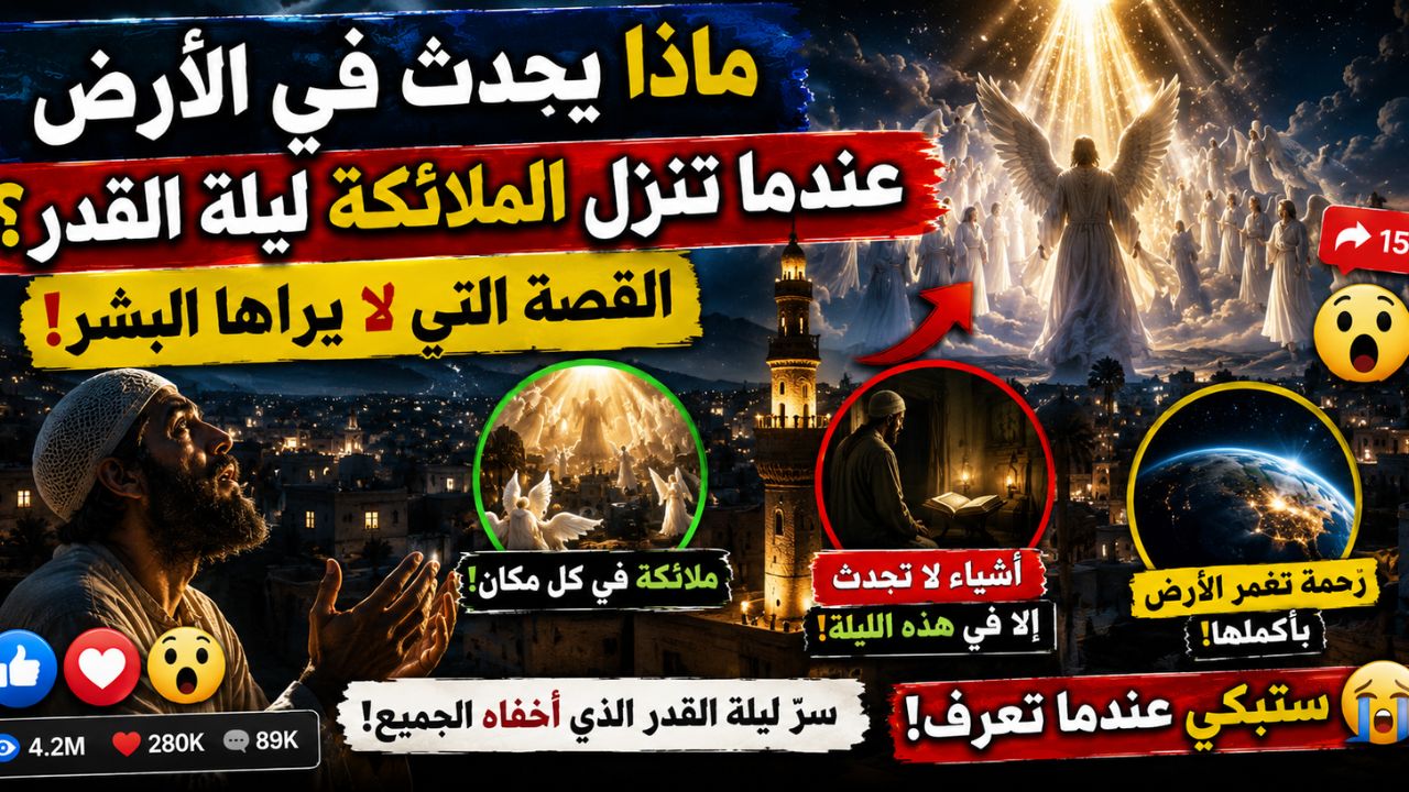ماذا يحدث في الأرض عندما تنزل الملائكة ليلة القدر؟ القصة التي لا يراها البشر