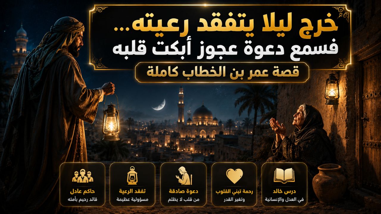 قصة عمر بن الخطاب مع العجوز